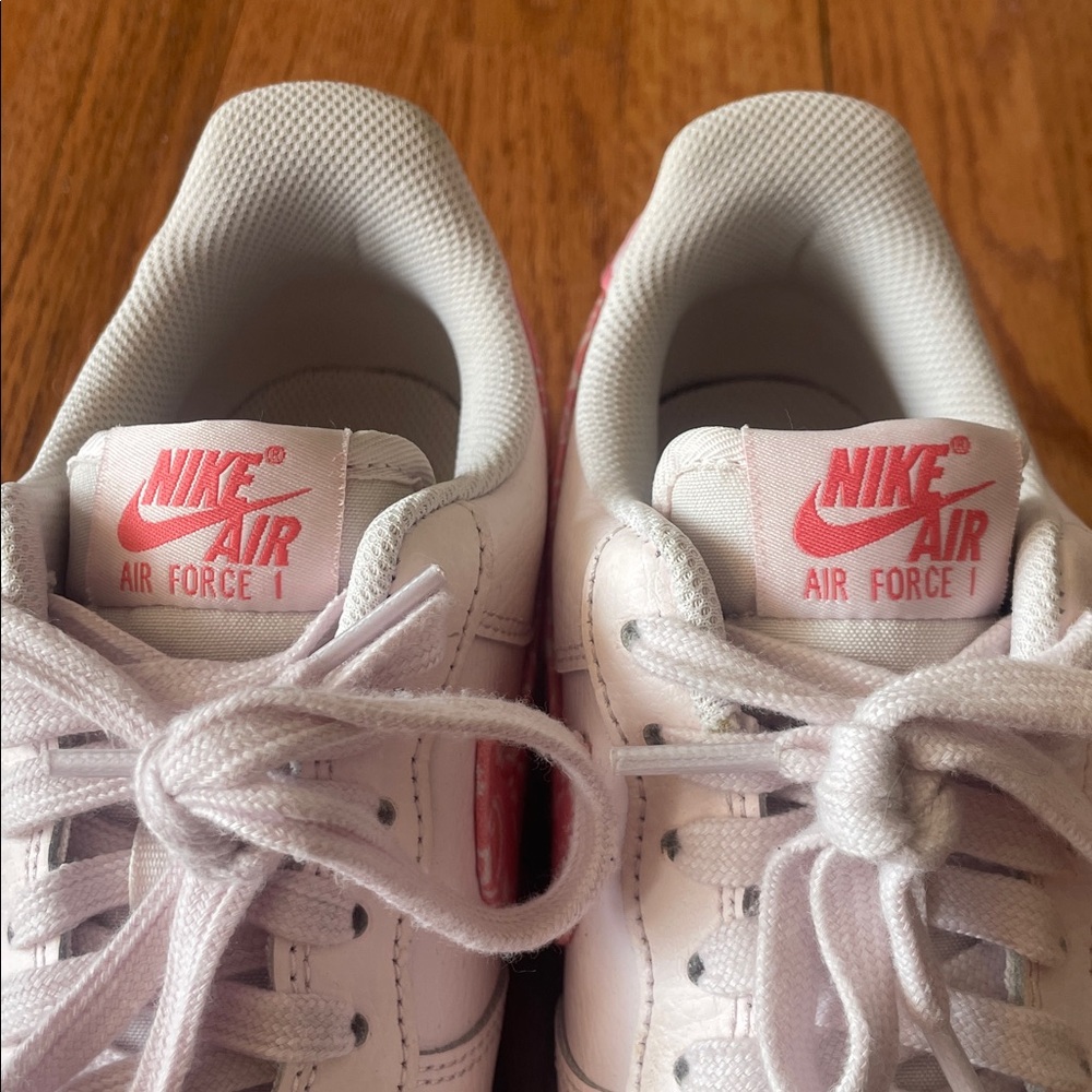 Nike Air Force 1’s Shoes With Pink Paisley Swoosh Woman 8.5 - Picture 16 of 16